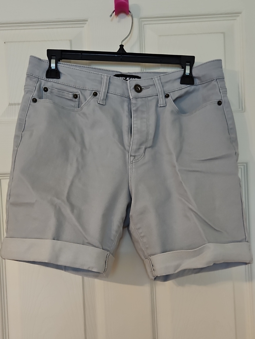DKNY Light Gray Women’s Bermuda Shorts